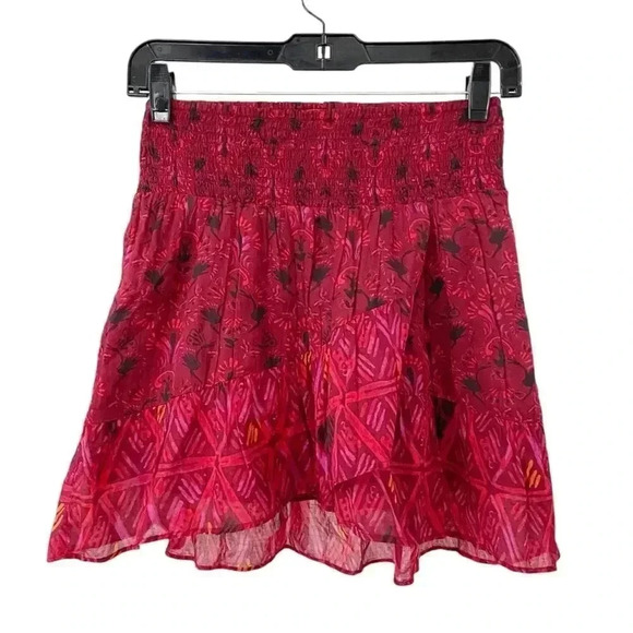 Free People Riviera Smocked Mini Skirt size XS - Picture 3 of 9